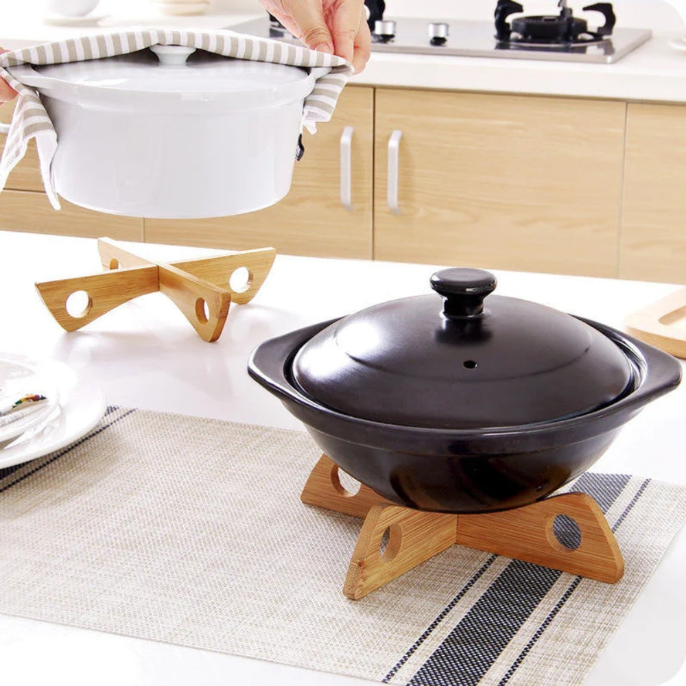 Lisslune | Bamboo Pot Stand & Steam Rack