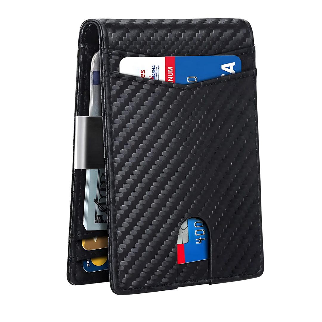 Lisslune | SafeSlim RFID Leather Men's Wallet – Compact, Thin & Safe