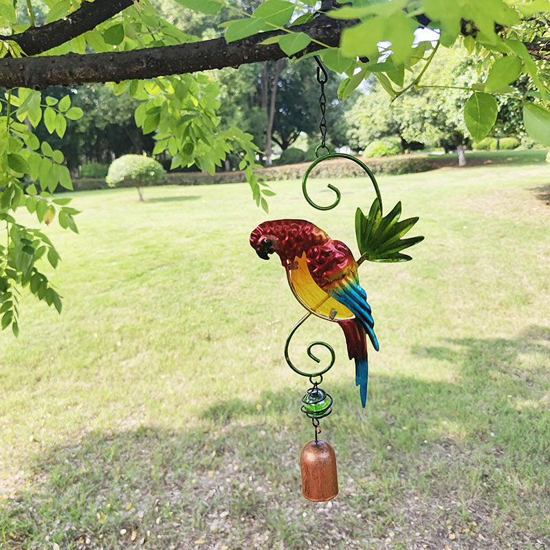 Lisslune | Three-dimensional parrot wind chime, hanging decoration