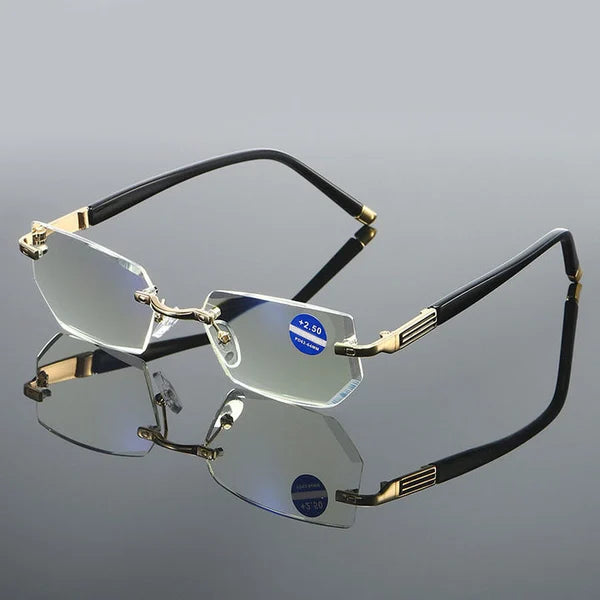 Lisslune | 2024 new high hardness anti-blue light sapphire reading glasses dual focus intelligent reading glasses
