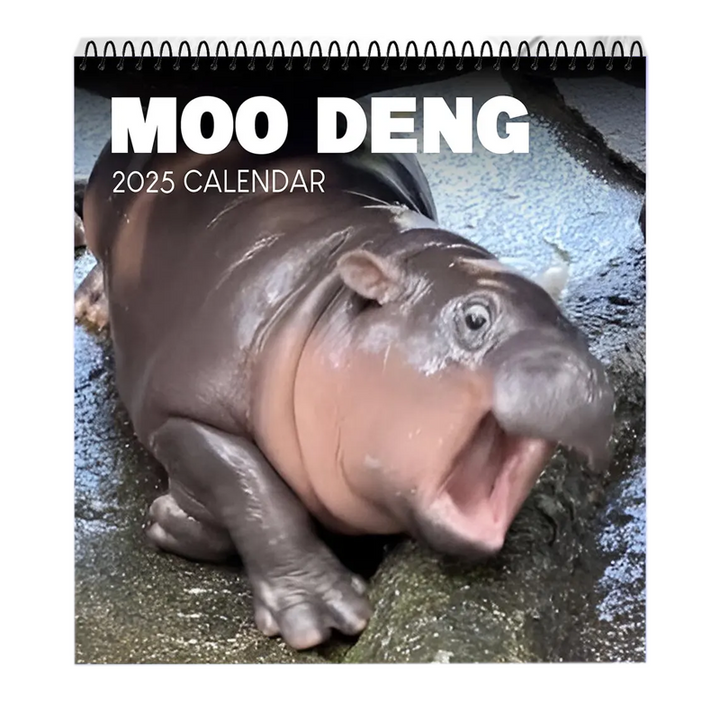 Lisslune | Moo Deng Calendar | Calendar 2025