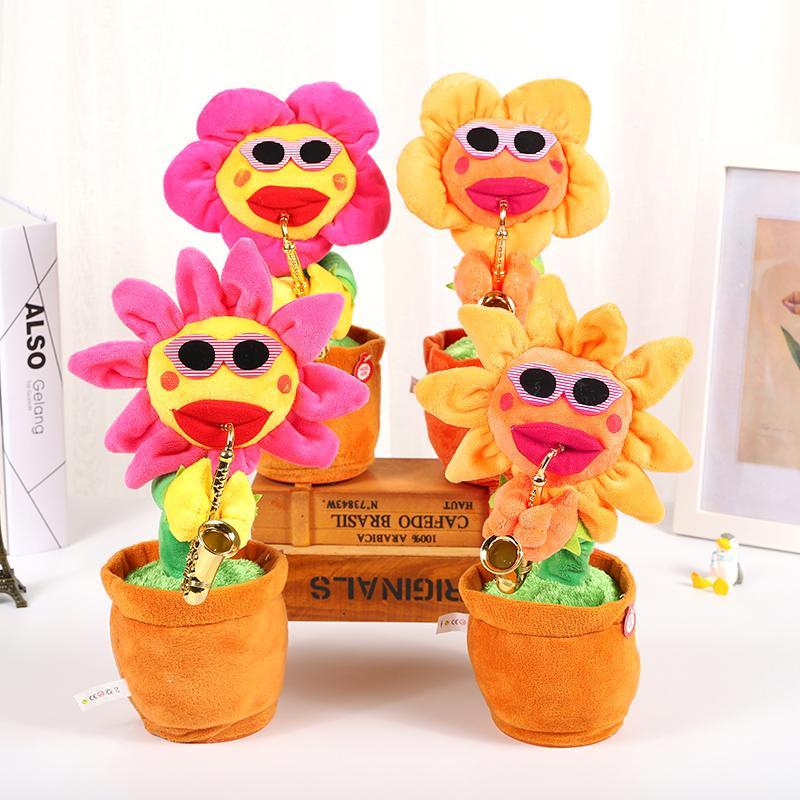 Lisslune | Dancing Sunflower Singer with Saxophone, funny toy