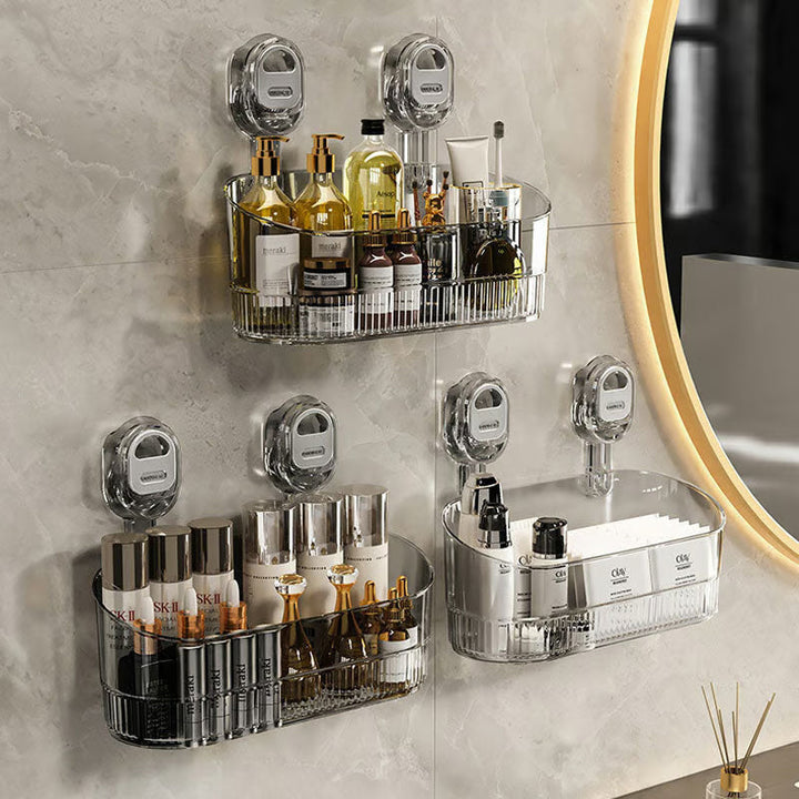 Lisslune | No-Drill Bathroom Suction Cup Storage Box