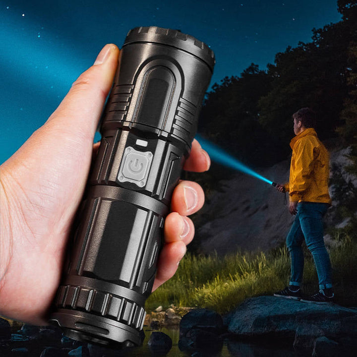 Lisslune | White Laser Telescope Zoom Flashlight