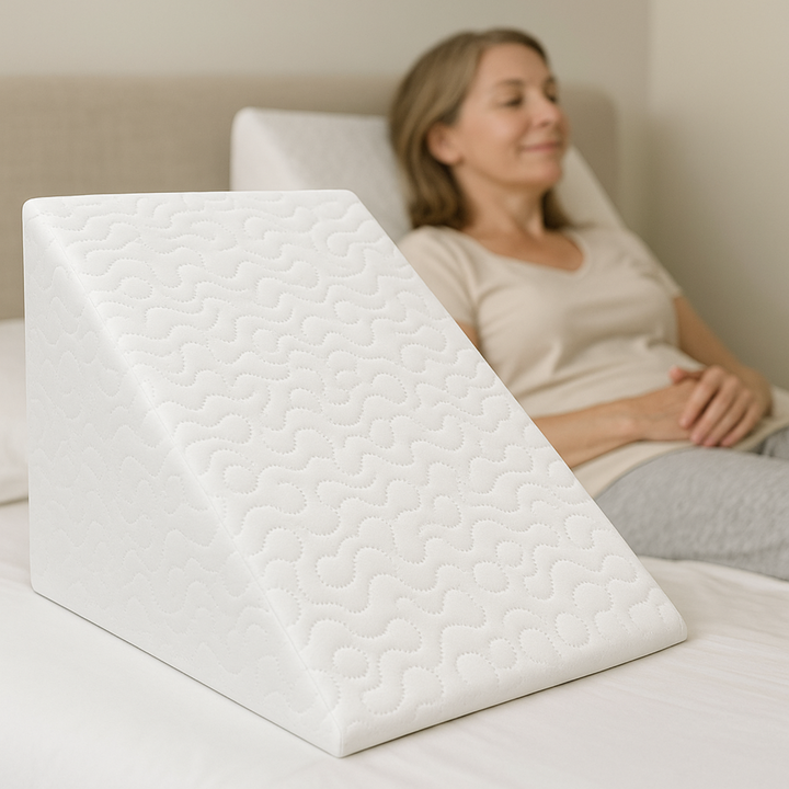 Lisslune | Large Triangle Wedge Pillow | Adjustable Foam for Acid Reflux, Back Pain & Post-Surgery Recovery