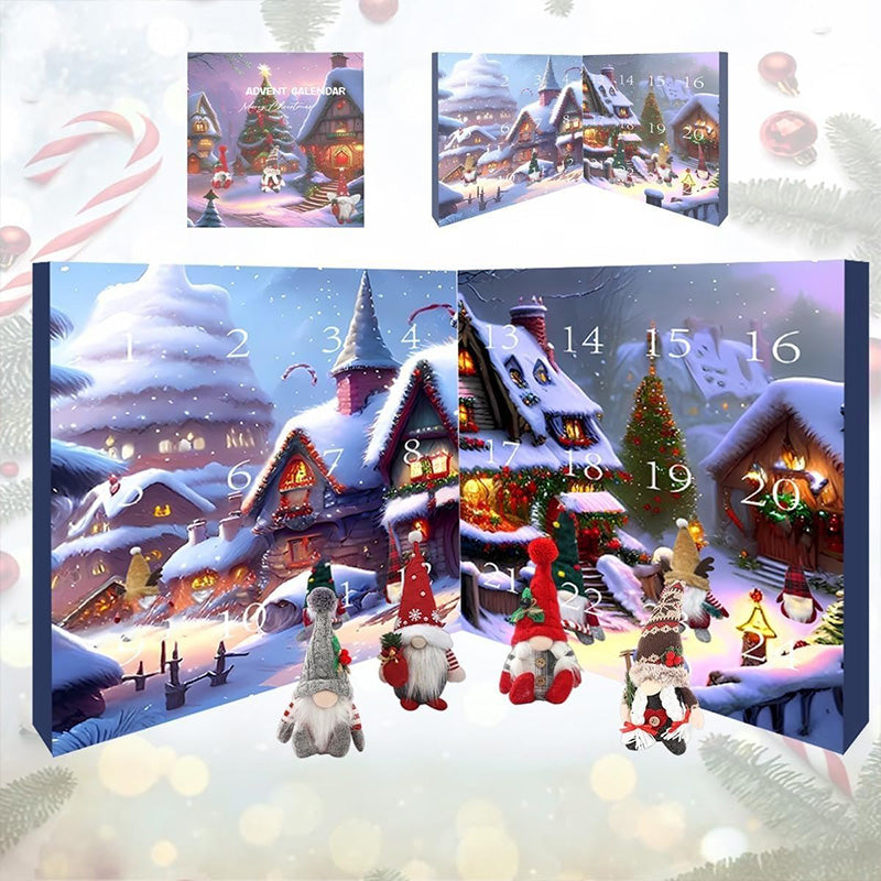Lisslune | WichtelMagic - 24 Handcrafted Plush Gnomes for Festive Atmosphere