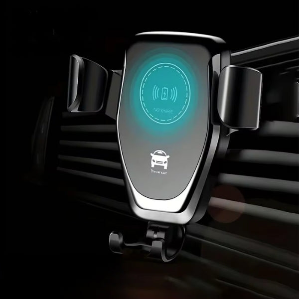 Lisslune | Wireless Car Charger & Phone Mount - Fast Charging Holder for iPhone 14 & All Smartphones