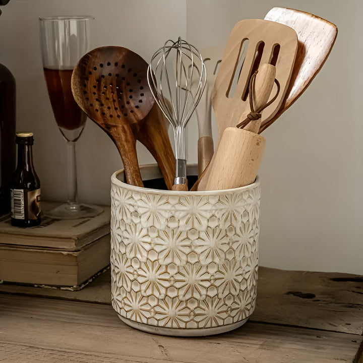 Lisslune | Bloom Craft Ceramic Utensil Holder
