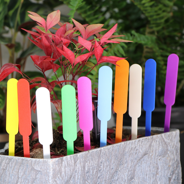 Lisslune | Colorful Plant Markers Made of Plastic – Weatherproof & Rewritable