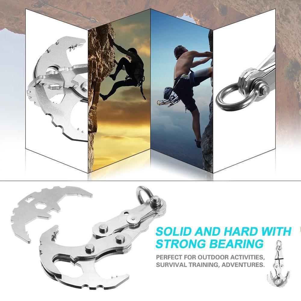 Lisslune | Stainless Steel Survival Folding Grappling Gravity Hook