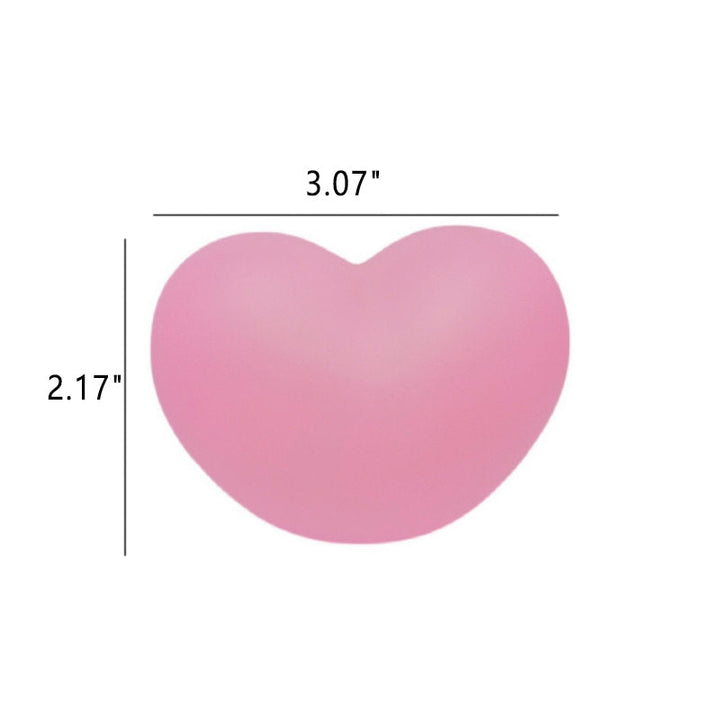 Lisslune | LuvSphere Silicone LED Night Light | Heart-Shaped Design | Table Lamp | Warm Mood Light | Decorative