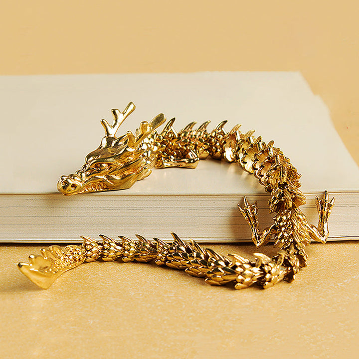 Lisslune | Gold dragon with movable joints