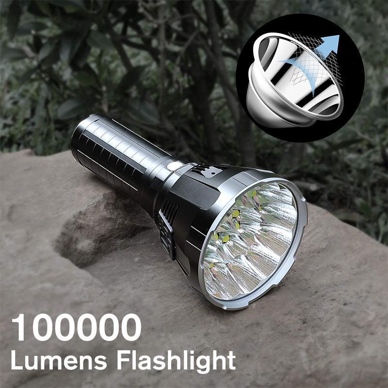 Lisslune | 30000-5000 Lumen High Power LED Flashlight, waterproof