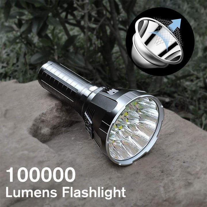 Lisslune | 30000-5000 Lumen High Power LED Flashlight, waterproof
