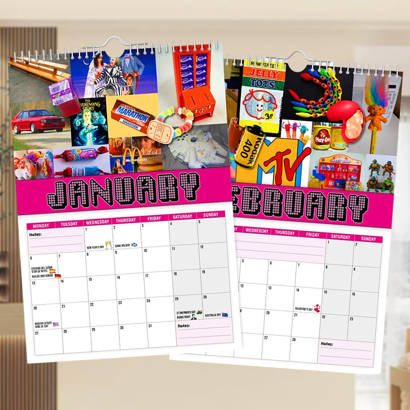 Lisslune | Back to the 80s - Wall Calendar 2025