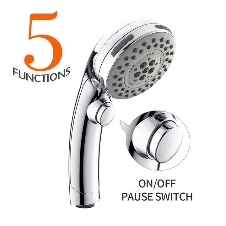 Lisslune | Showerhead 5 Mode ABS Handheld Shower with Switch for Rain Shower