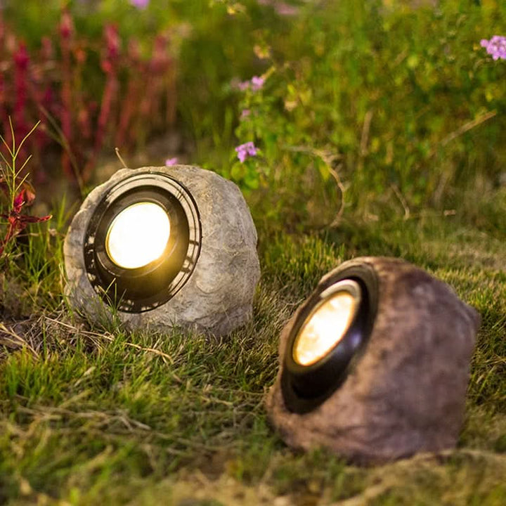 Lisslune | Solar Rock Light – LED Garden Stone Lamp