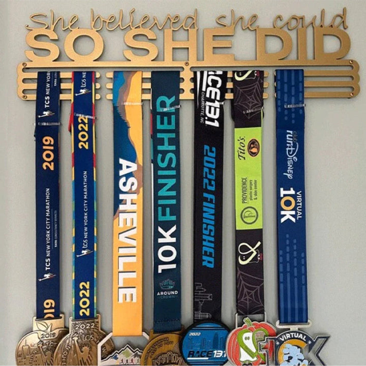 Lisslune | Metal Letter Hooks - "She believed she could, so she did"