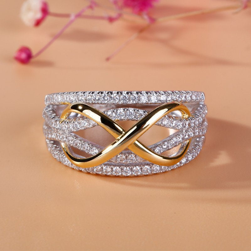 Lisslune | Mother & Daughter Forever Connected Together Ring