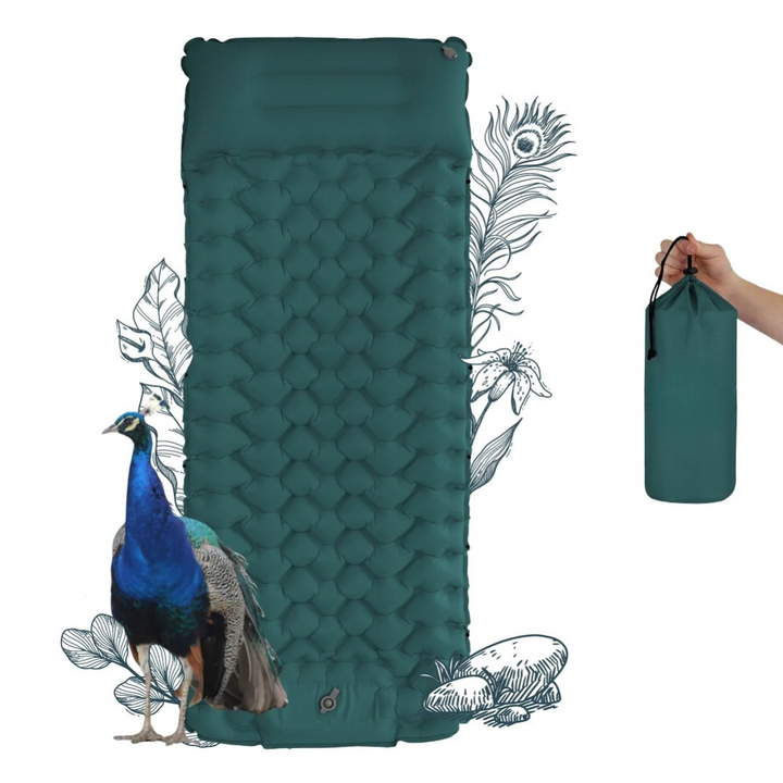 Lisslune | AirLite Self-Inflating Sleeping Mat – Lightweight, Compact & 10 cm Thick Comfort