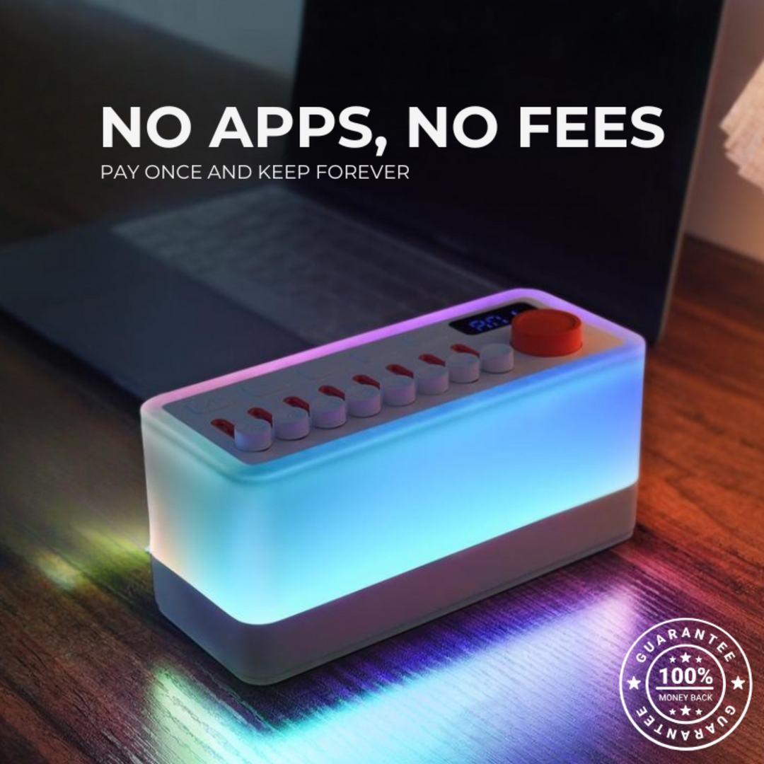 Lisslune | White Noise Machine for Sleep | SomniRest+ RGB