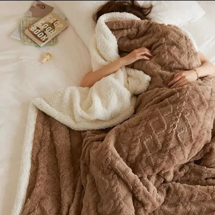 Lisslune | Thick Lambswool Fleece Winter Blanket Soft Warm Throw