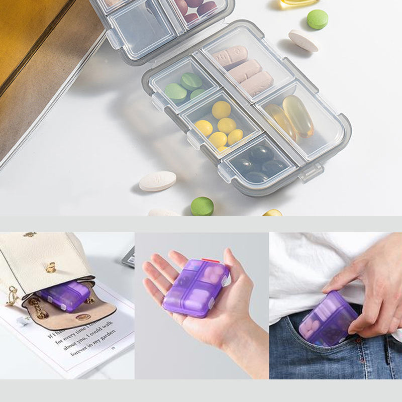 Lisslune | Travel Pill Organizer Box (161 Labels for Customization)