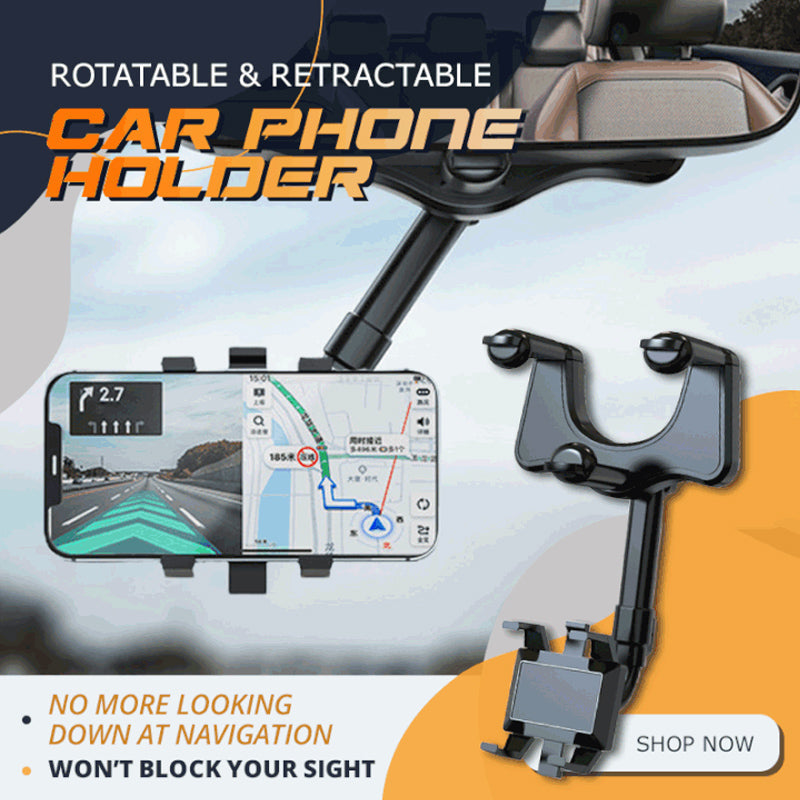 Lisslune | Rotatable & Extendable Car Phone Holder
