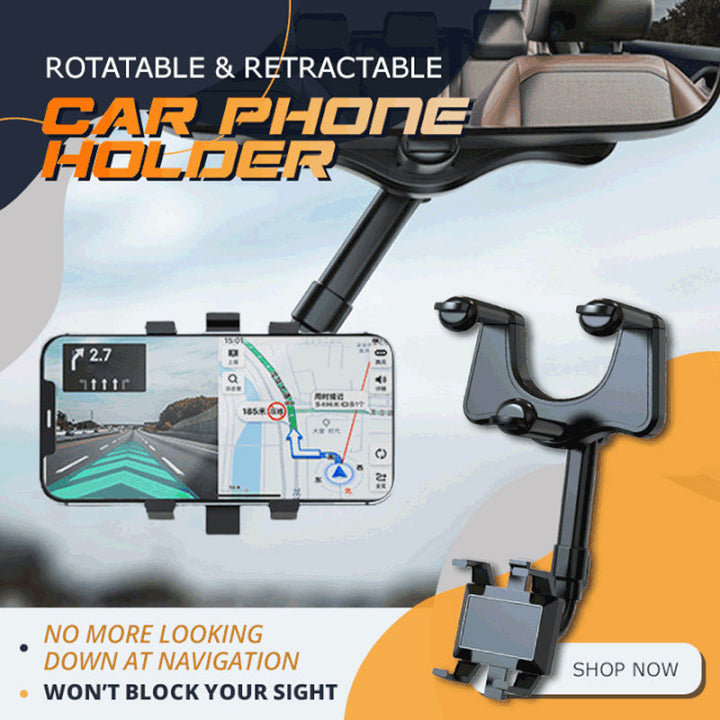 Lisslune | Rotatable & Extendable Car Phone Holder