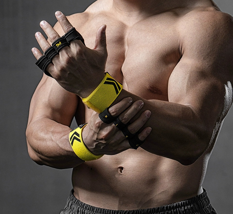 Lisslune | GripFit Wrist Gloves - Non-Slip, Anti-Callous Pull-Up Grips