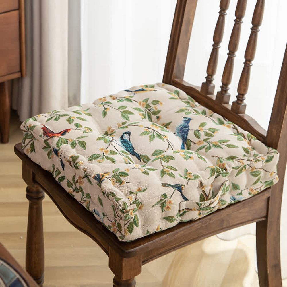 Lisslune | Whimsical Bird Leaf Cushion