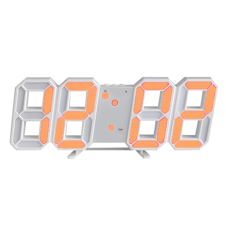 Lisslune | Modern 3D LED Wall Clock – Digital Eye‑Catching Display