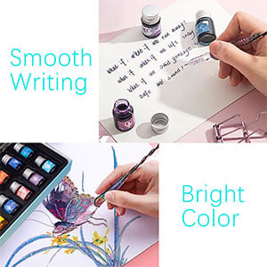 Lisslune | Calligraphy Glass Dip Pen Ink Set