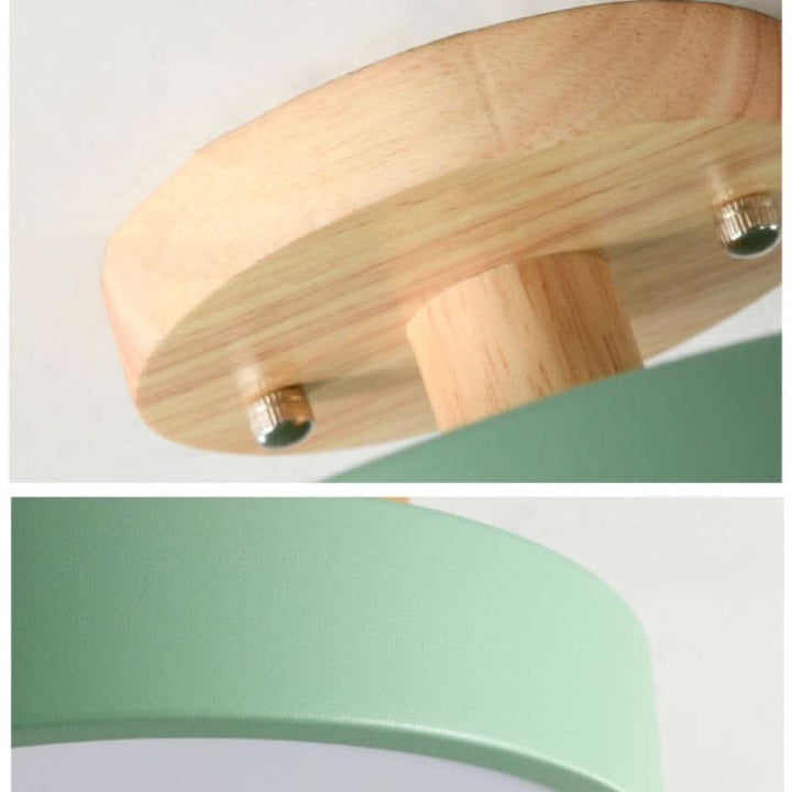 Lisslune | Modern Wood LED Ceiling Light with Dimmable Function