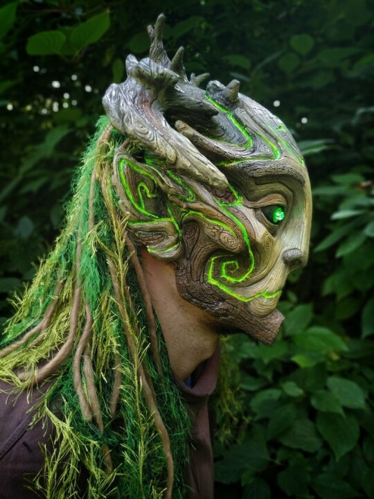 Lisslune | Green Man Forest Spirit Mask Costume Accessories Masks