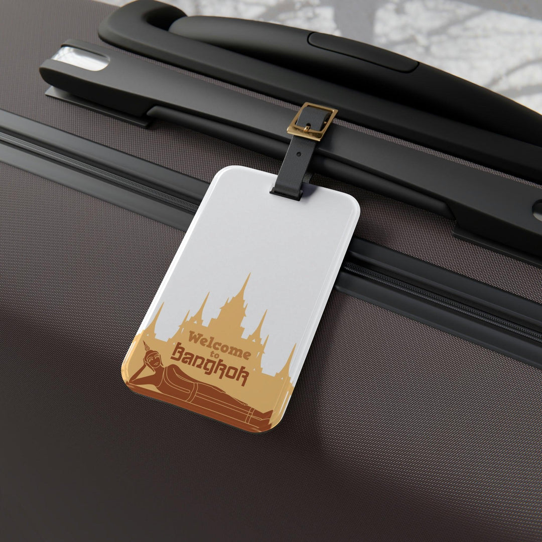 Lisslune | Personalizable Acrylic Luggage Tag Set by Elite Maison: Your stylish travel companion