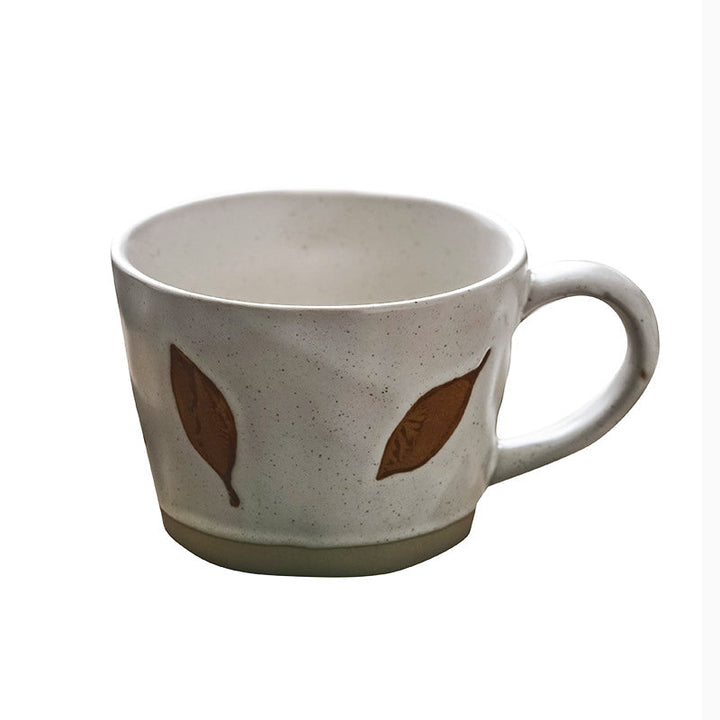 Lisslune | Mug with hand-painted leaves