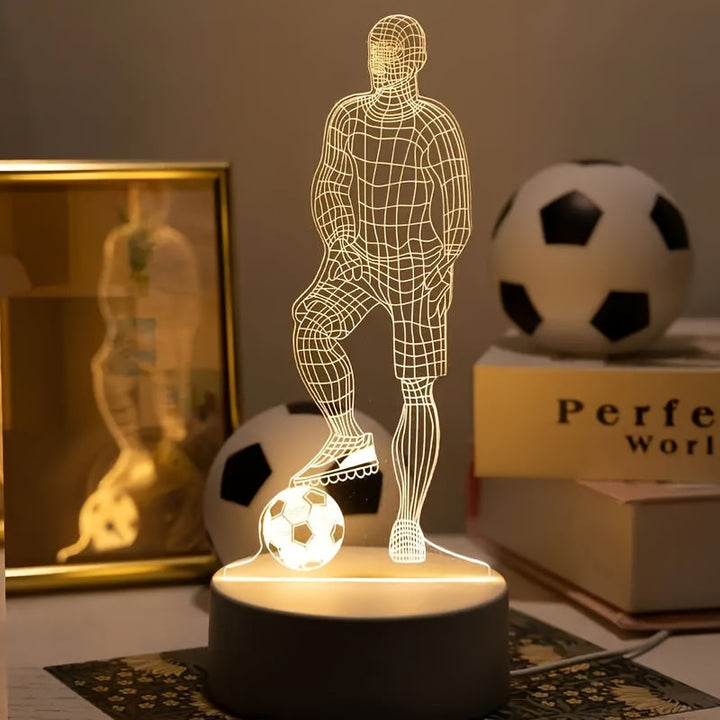 Lisslune | Soccer Player 3D Lamp – For a sporty atmosphere