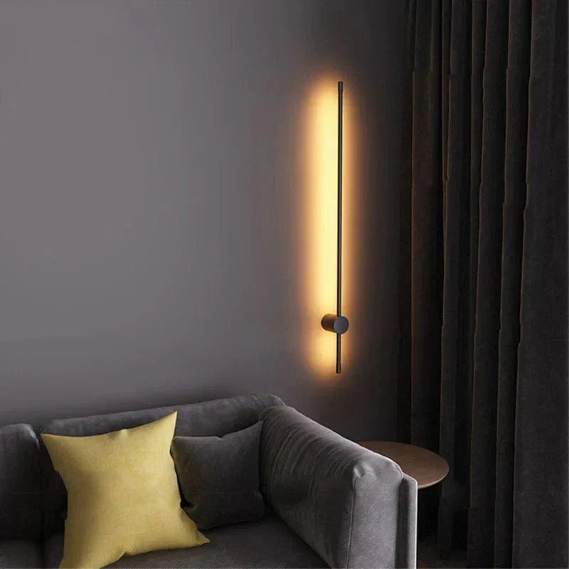 Lisslune | LED Outdoor Wall Light Fixture - Waterproof Luminous Line Design for Patios, Gardens & Walkways