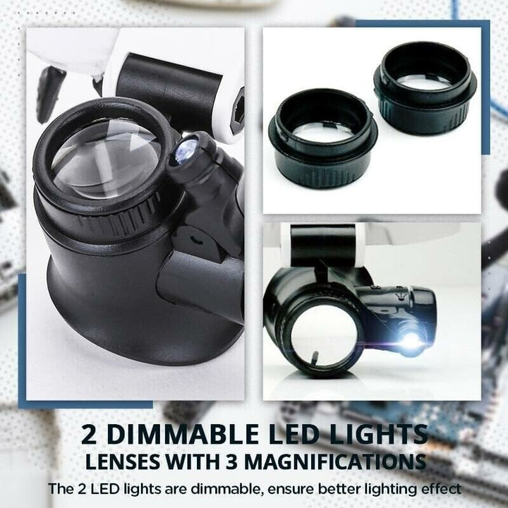 Lisslune | LED Glasses Magnifier 8x 15x 23x