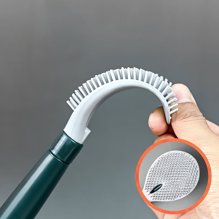 Lisslune | FlexScrub Smart Toilet Brush with Flexible Bristles and Built-in Cleaning