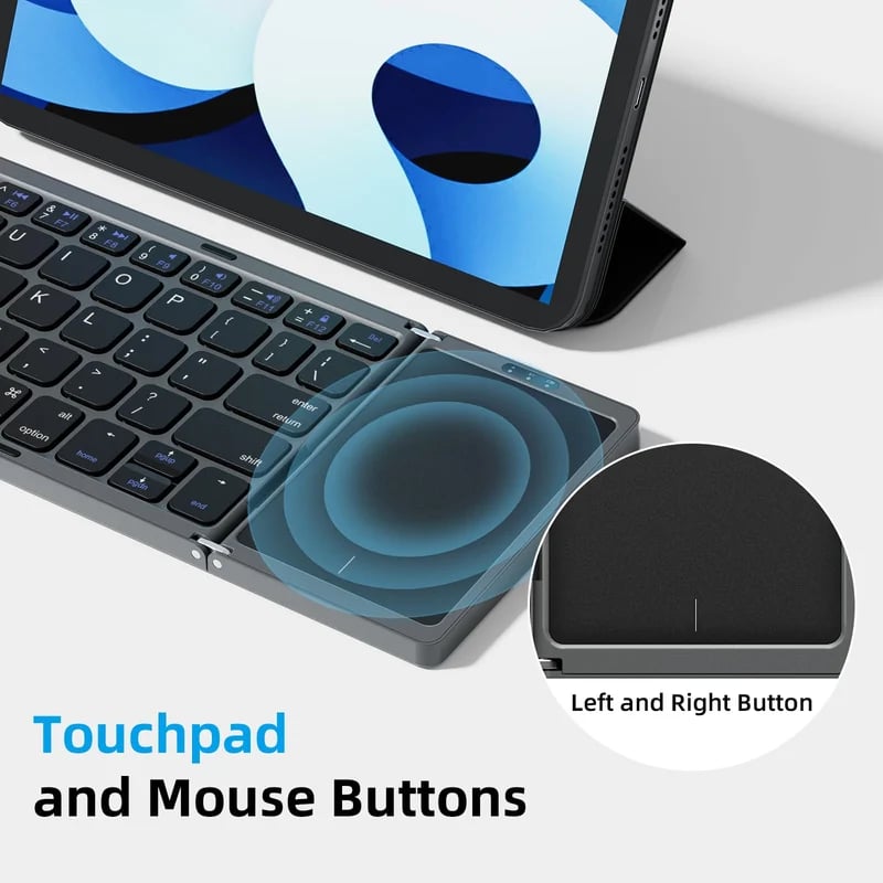 Lisslune | Foldable Bluetooth Keyboard with Touchpad