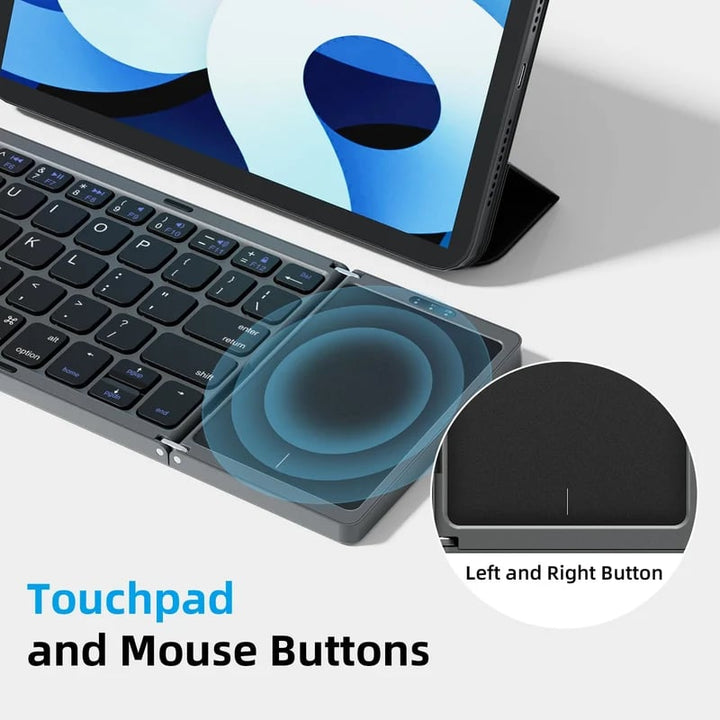 Lisslune | Foldable Bluetooth Keyboard with Touchpad