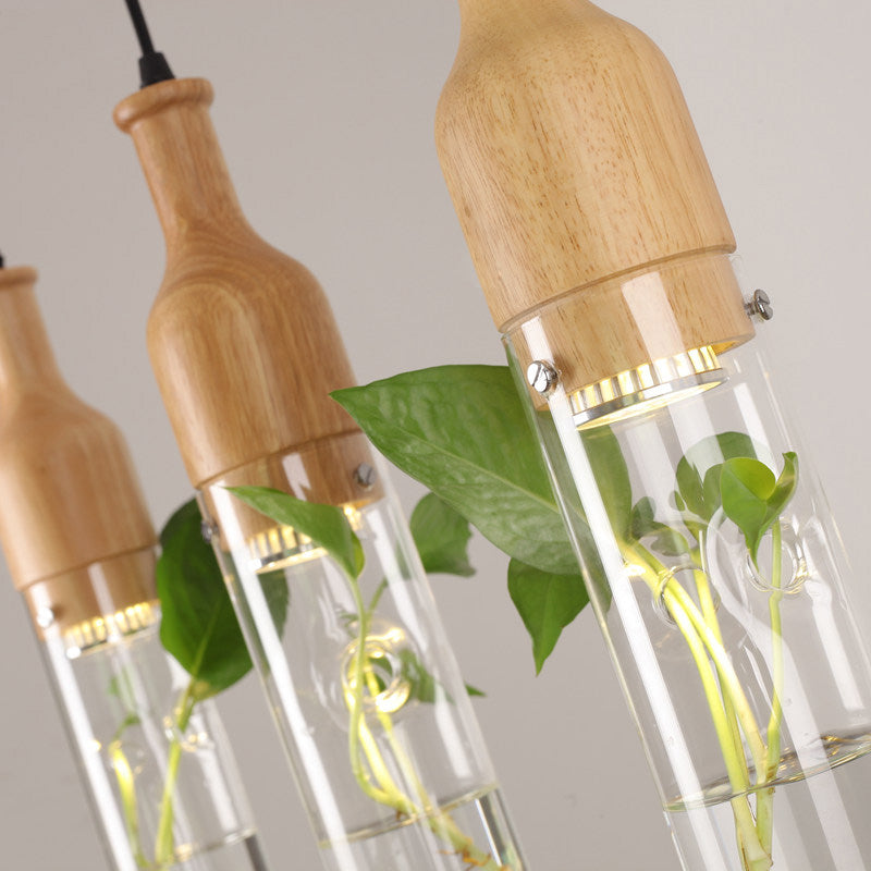 Lisslune | Wooden Modern LED Plant Pendant Lights