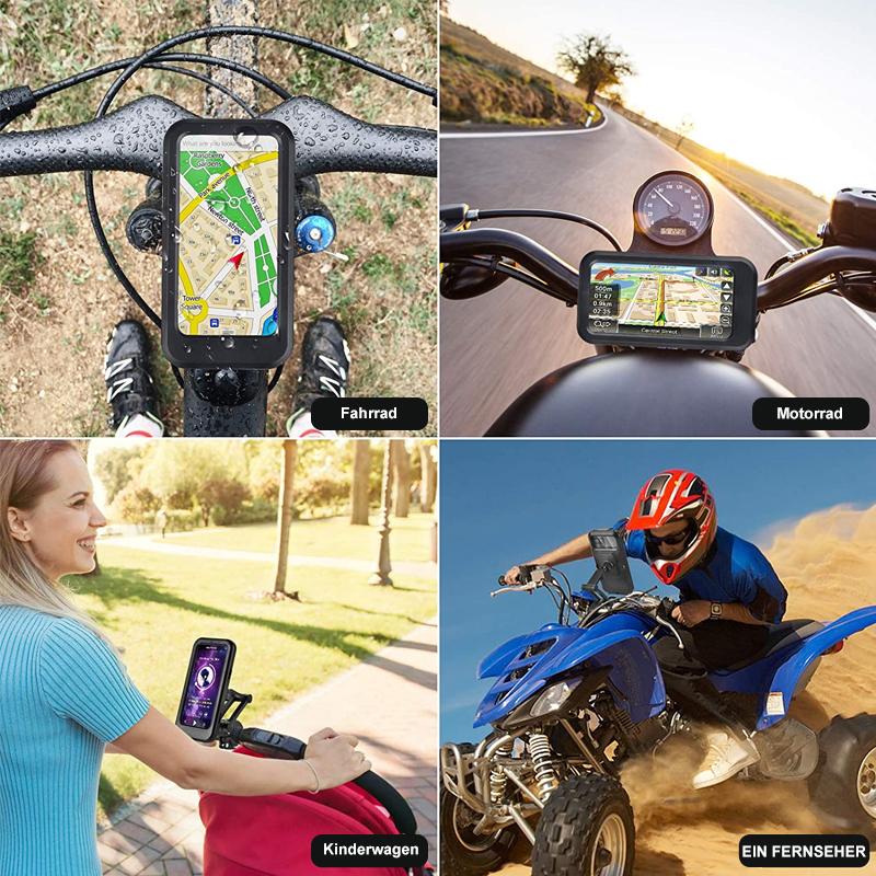 Lisslune | RideCharge Pro – Waterproof Phone Holder with USB and 15W Wireless Charging for Bicycle and E-Bike