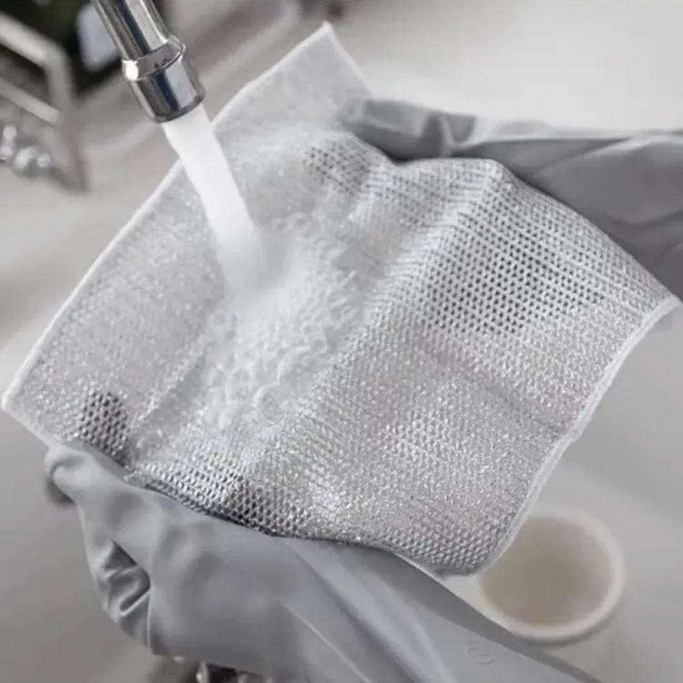 Lisslune | Microfiber Steel Wire Cleaning Cloths for Kitchen Appliances