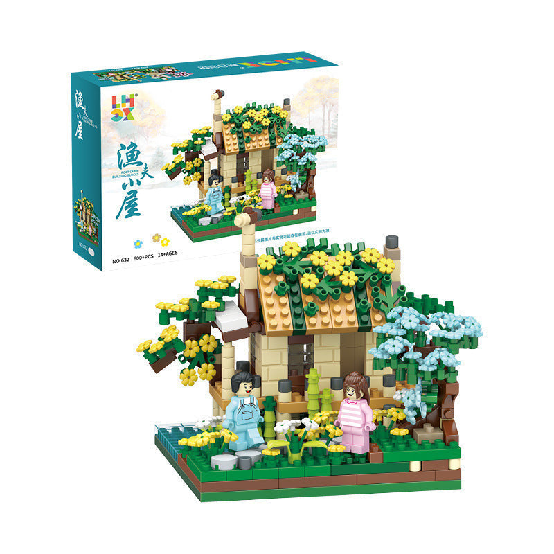 Lisslune | BlossomHaven Cherry Blossom Wooden House Decoration