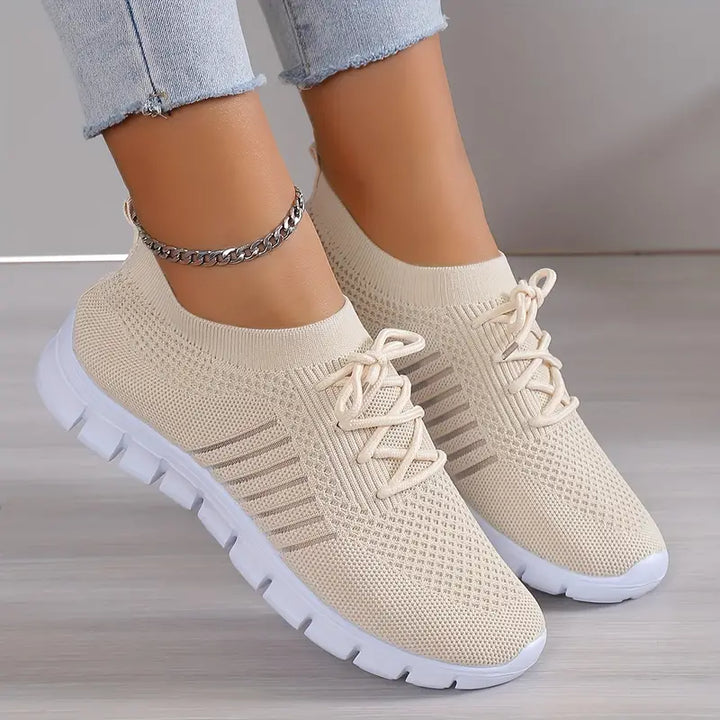 Lisslune | Breathable Lace-Up Running Trainer Sneakers