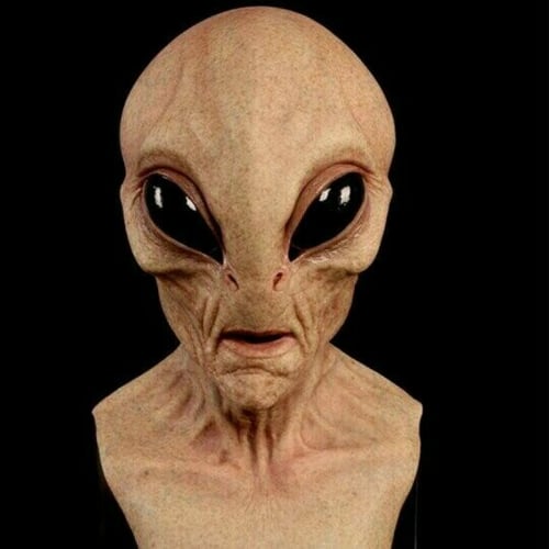 Lisslune | Realistic Alien Mask – Latex and Silicone Halloween Mask for Cosplay and Parties