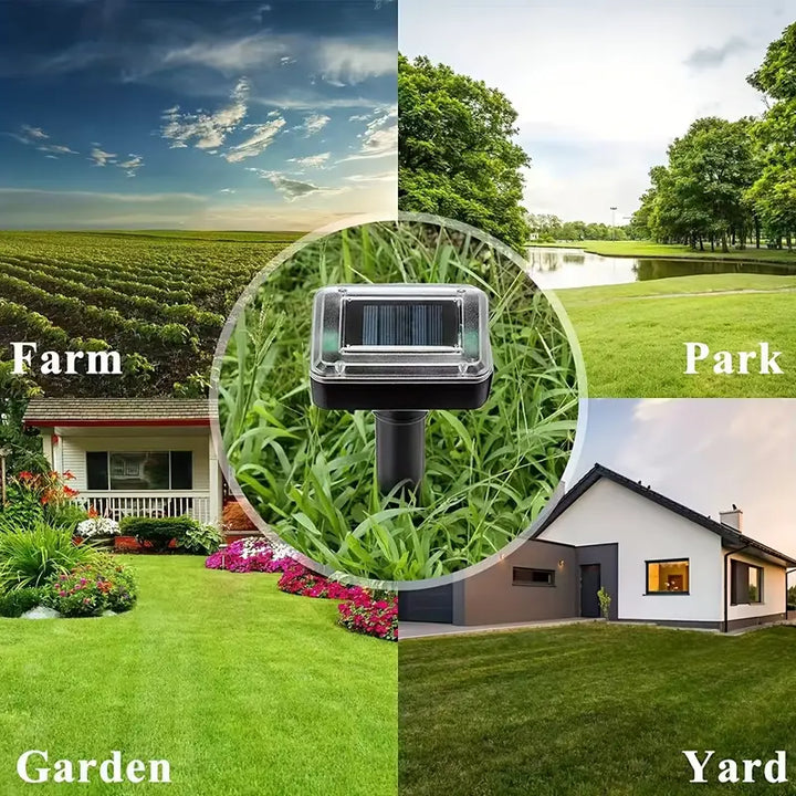 Lisslune | Solar-powered snake and pest deterrent – Ultrasonic device for the garden